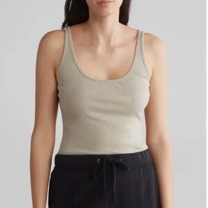 NWT Standard James Perse Ribbed Knit Tank | Designer Women’s Sleeveless Top